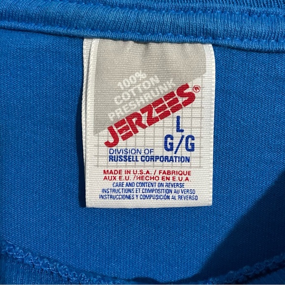 VINTAGE JERZEES AROUND THE WORLD BY BALLOON T-SHIRT MENS LARGE PRESHRUNK GRAPHIC - Picture 2 of 10